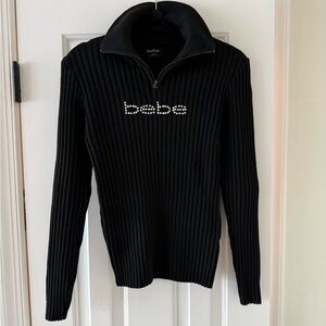 Bebe Black Ribbed Women’s Sweater